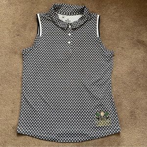 NWT Under Armour Cochecho Country Club 100 Years Sleeveless Print Polo